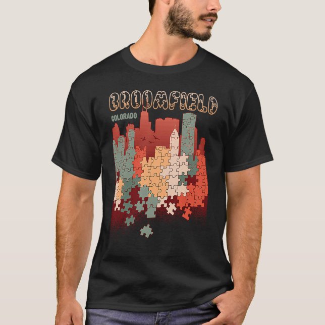 Broomfield In Colorado Travel Souvenir T-Shirt (Vorderseite)