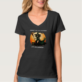 Broomsticks und Kessel... es ist Halloween. T-Shirt