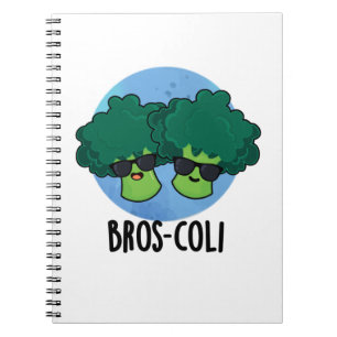 Bros-coli Lustiger Gemüse-Brokkoli-Wortwitz Notizblock