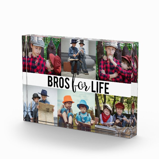 Bros for Life Brothers Foto Collage Typografy (Rechts)