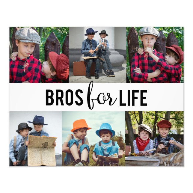 Bros modernes pour la vie Frères Photo Collage per (Devant)