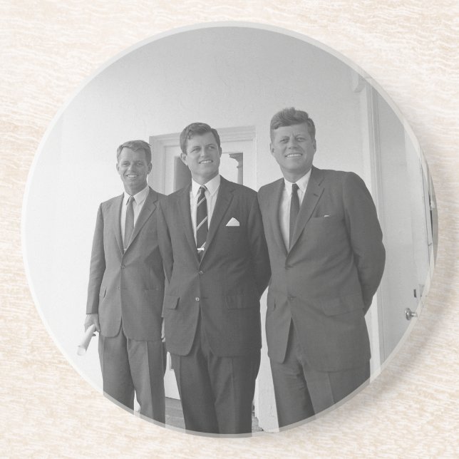 Bros, Präsident John Kennedy, Robert & Ted Getränkeuntersetzer (Vorne)