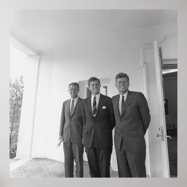 Bros, Präsident John Kennedy, Robert & Ted Poster (Vorne)