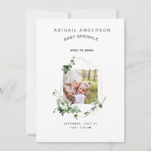 Bros to Bows Baby Sprinkle Einladung