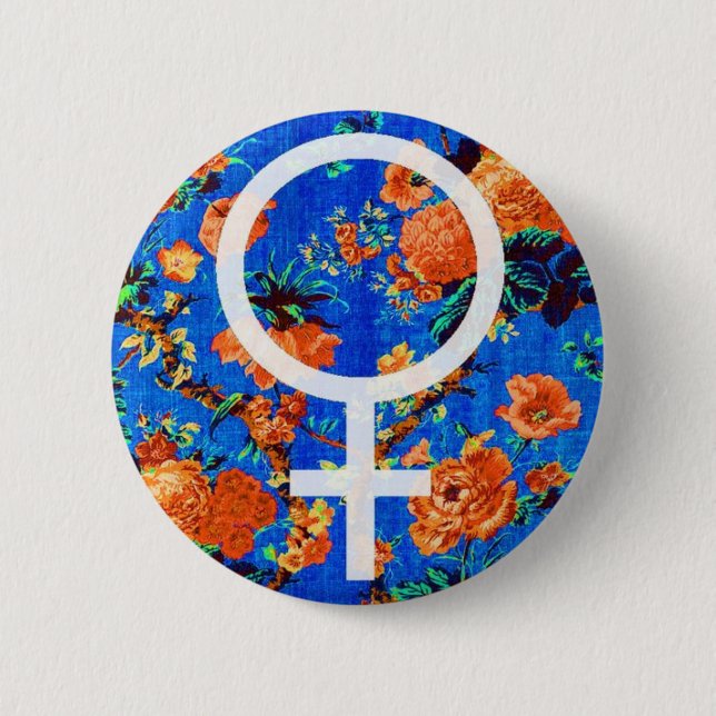 Brosche Blume von Venus Button (Vorderseite)