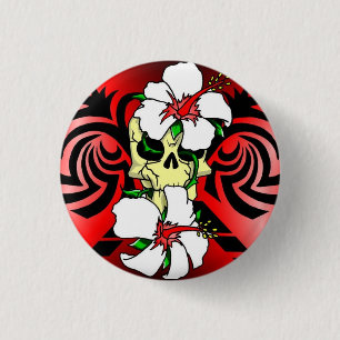 brosche des Totenkopfs Button