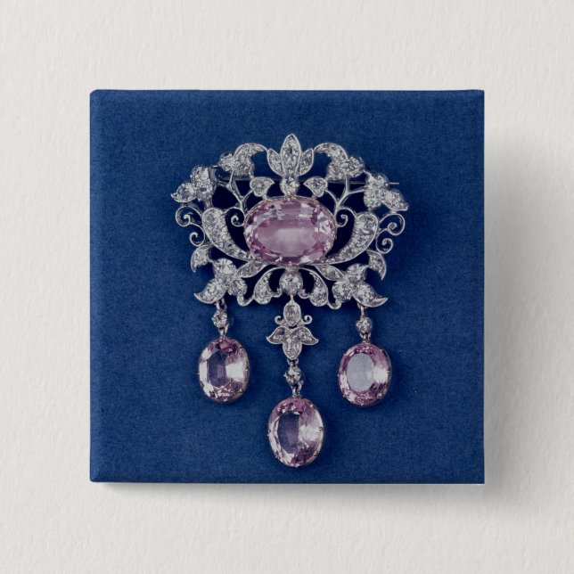 Brosche in der Form einer Blume, c.1780 Button (Vorderseite)