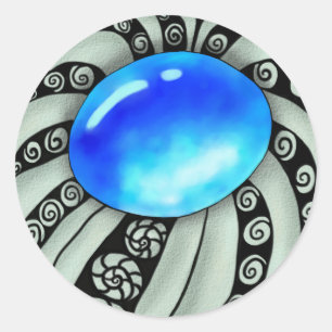 Brosche  runder aufkleber