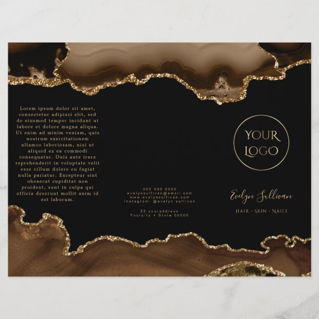 Broschüre "Braun und Gold" (Vorderseite)