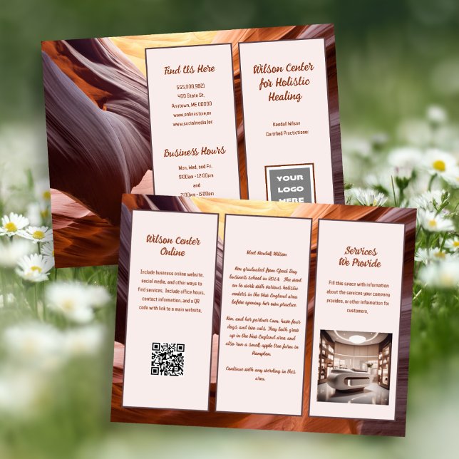 Broschüre "Canyon Walls Nature Business Folded" (Von Creator hochgeladen)