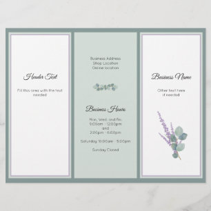 Broschüre Eukalyptus Beruflich Business Foto