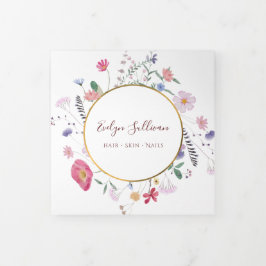 Broschüre "Fresh Wildblumen Gold Circle Trifold"