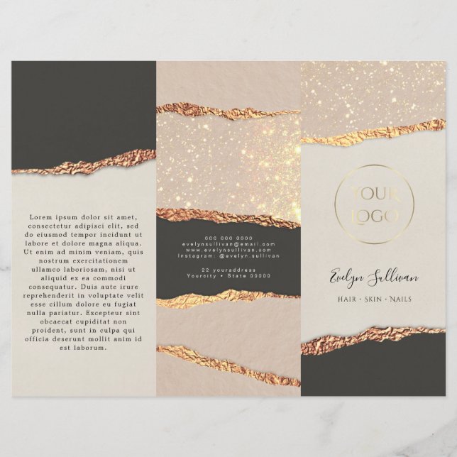 Broschüre "Gold Black Shimmer" (Vorderseite)