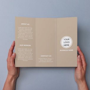 Broschüre "Minimalistische Geschäftslogos und Text