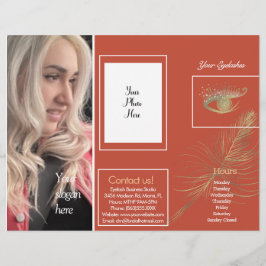 Broschüre "Modernes Eyelash Services"-Flyer