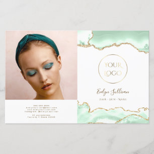 Broschüre "Seafoam green agate"