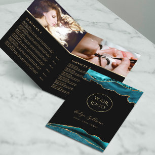 Broschüre zum Service-Menü "aquamarin und Gold"