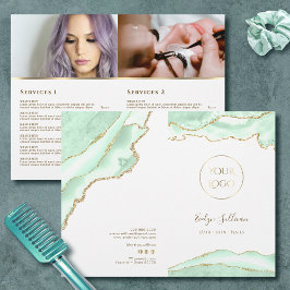Broschüre zum Service-Menü "Seafoam Green Age"