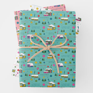 Broschüre zum Umpacken von Fertigkeiten für Ferien Geschenkpapier Set