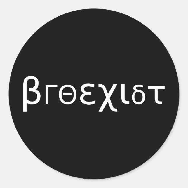 Brosexisma Runder Aufkleber (Vorderseite)