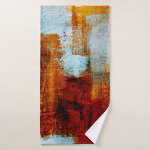 Brosse multicolore dans la structure de l'huile. G