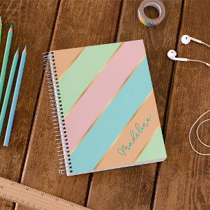 Brosse personnalisée Vert Turquoise Bleu Rose Or S
