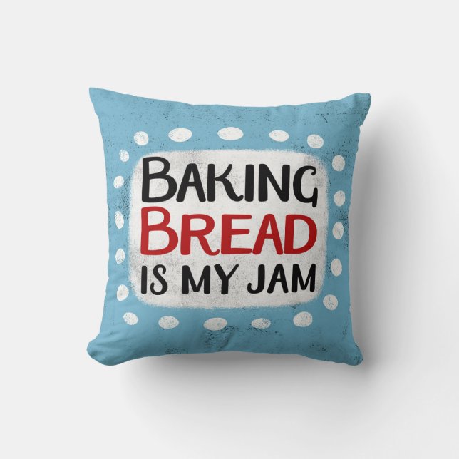 Brot backen ist mein Marmorwurfkissen Kissen (Vorderseite)