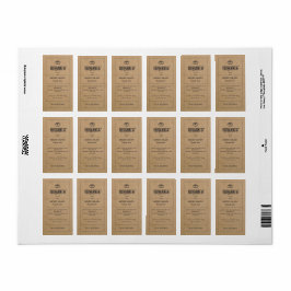 Brot Etikett Brown Kraft Papierbäckerei Adressaufkleber