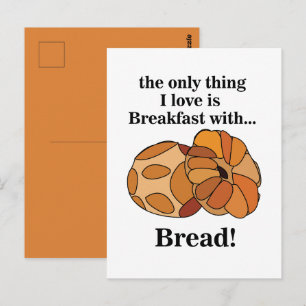Brot Frühstück Lustig Postkarte