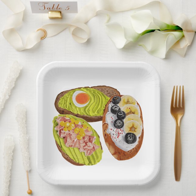 Brot für handgefertigte. pappteller (Hochzeit)