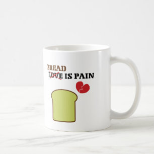 Brot ist schmerzhaft kaffeetasse