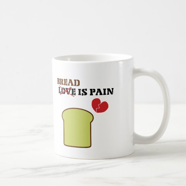 Brot ist schmerzhaft kaffeetasse (Rechts)