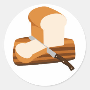 Brot-Laib Runder Aufkleber