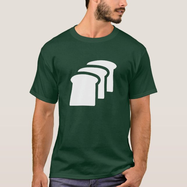 Brot-Piktogramm-T - Shirt (Vorderseite)