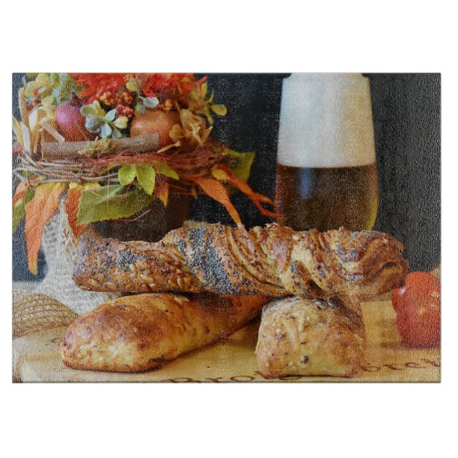 Brot und Bier Schneidebrett (Vorderseite)
