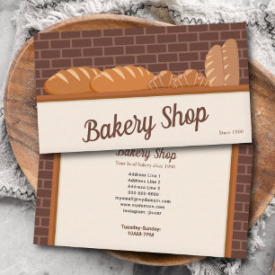 Brot und Croissant - Bäckerei Visitenkarte