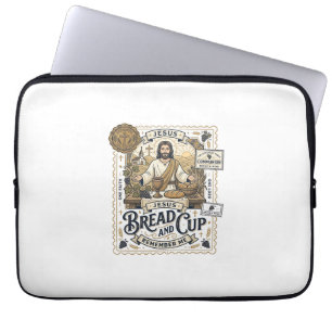 Brot und Kelch Jesus Kommunion Christlicher Glaube Laptopschutzhülle