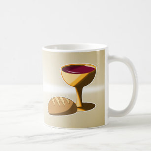 Brot und Wein Ostpessach Heilige Gemeinschaft Kaffeetasse