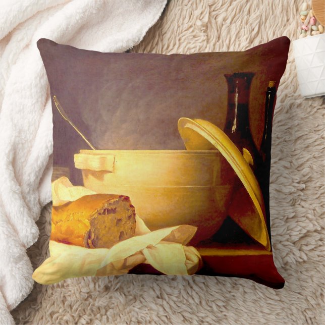 Brot und Wein von Anne Vallayer Kissen (Decke)