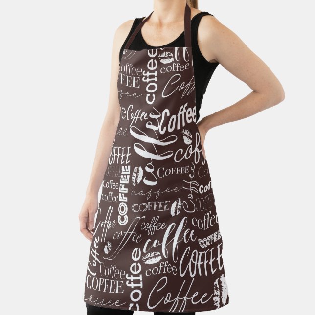 Brot- und Weißtypografie - Kaffeedesign Schürze (InSitu)