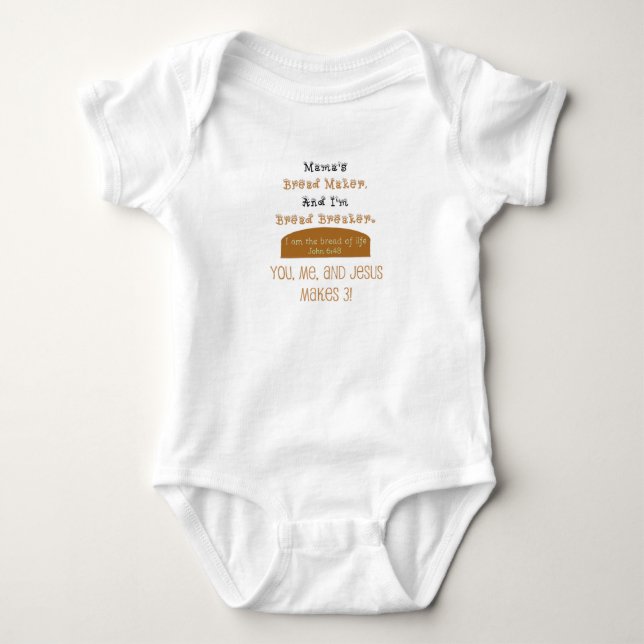 Brot zusammen Baby Bodysuit T - Shirt (Vorderseite)
