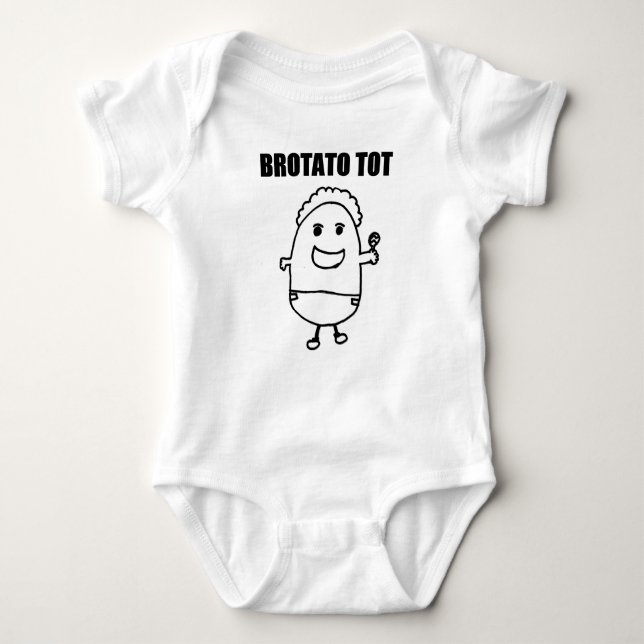 Brotato Knirps Baby Strampler (Vorderseite)