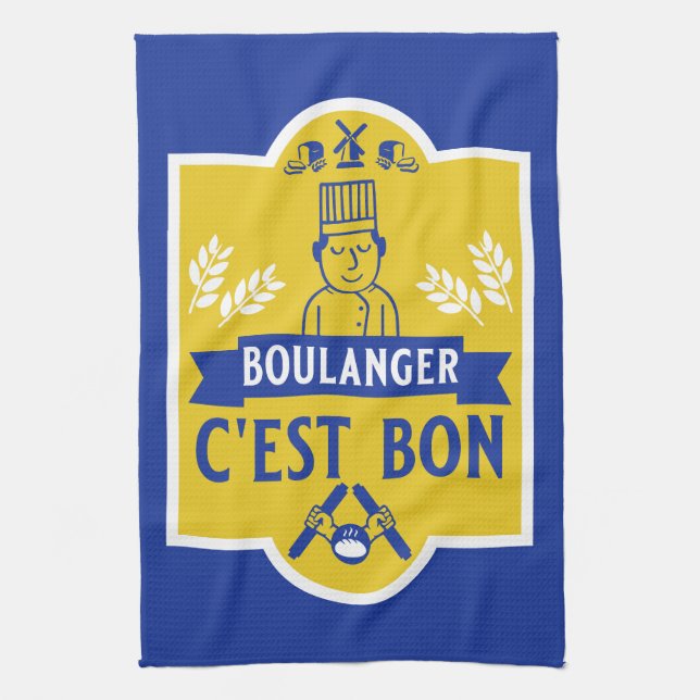 Brotbacken Geschirrtuch (Vertikal)