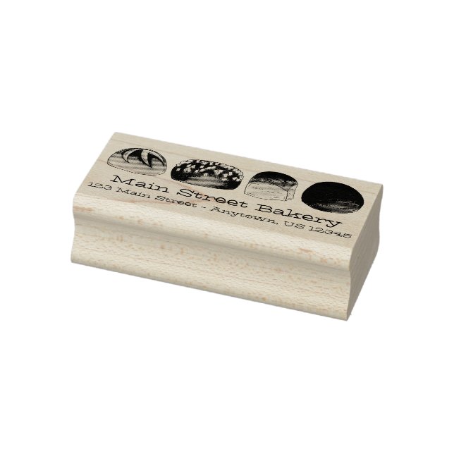 Brötchen Brötchen Bäckerei Bäckerei Koch Feinschme Gummistempel (Stempel)