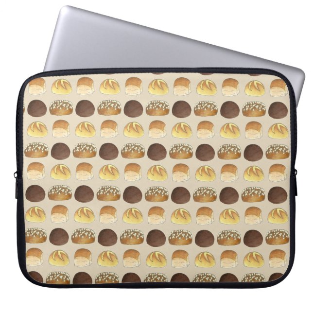 Brötchen Brötchen Bäckerei Bäckerei Koch Feinschme Laptopschutzhülle (Vorderseite)