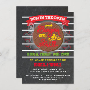 Brötchen in den Ofenburgern auf der Grill Einladung