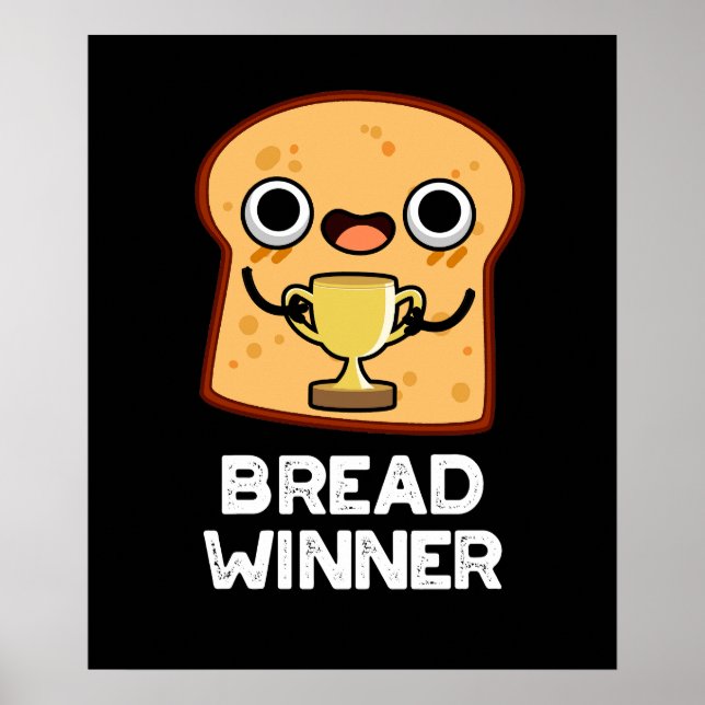 Brötchensieger Funny Food Puff Dark BG Poster (Vorne)