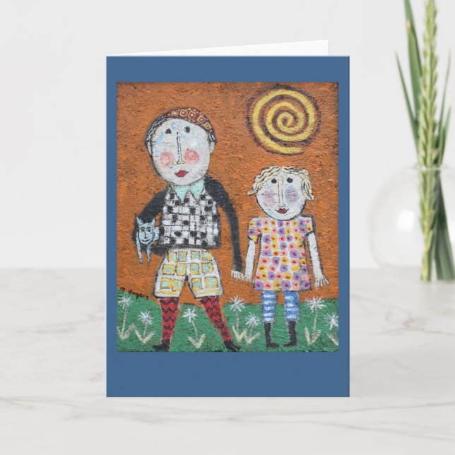 Brother and sister card karte (Vorderseite)