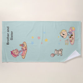 Brother and Sister Strandtuch