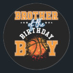 Brother Basketball Birthday Boy Familie Baller Bda Runder Aufkleber<br><div class="desc">Grim Sensenmann Reiten Pferd Tod Sensenmann Halloween Pumpkin</div>